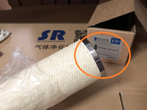 Walker滤芯型号在端盖边缘