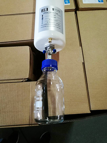 SR负压医用细菌过滤器S160MV的球阀和可消毒的积液瓶