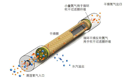 SR医疗制氧机用精密氧气干燥膜的工作原理