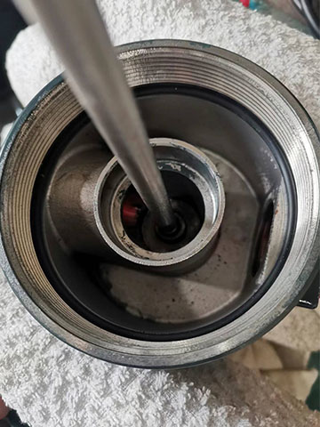 5HPS200高压气体过滤器上端盖内部